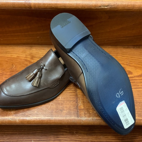 Steve Madden NWT Brown Leather Loafers - Picture 2 of 4